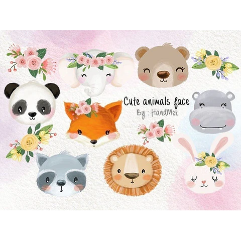 Cliparts Imagenes Png Animales Del Bosque Caras Caritas