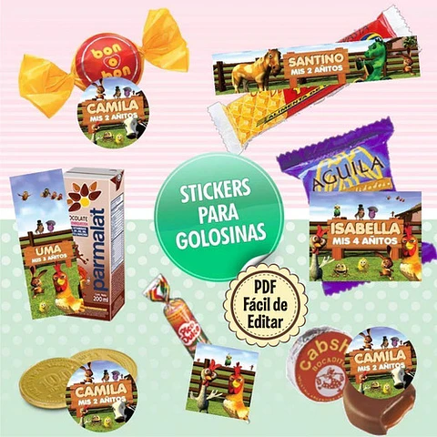 Kit Imprimible Canciones La Granja Zenon Editable + Regalos