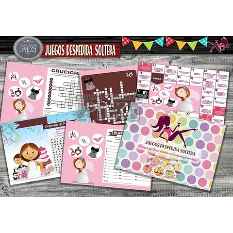 Kit 5 Juegos Despedida Soltera Incluye Instrucciones