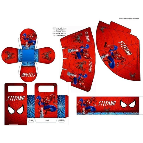 Kit Imprimible Candy Bar Hombre Araña El Mas Completo
