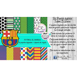 Papeles Fondos Digitales El Barsa Kit Imprimible