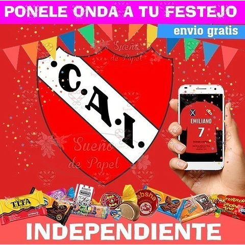 Kit Imprimible Independiente Futbol Editable