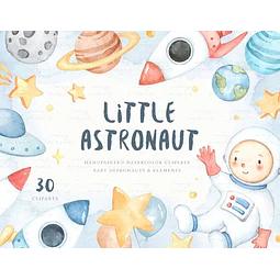 Cliparts Imagenes Png Astronautas Acuarelas Es10