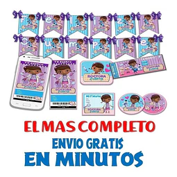 Kit Imprimible Candy Bar Doctora Juguetes Completo Modelo 1
