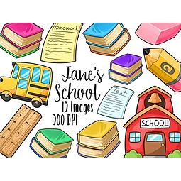 Cliparts Imagenes Png Utiles Escolares De Colores Jk56