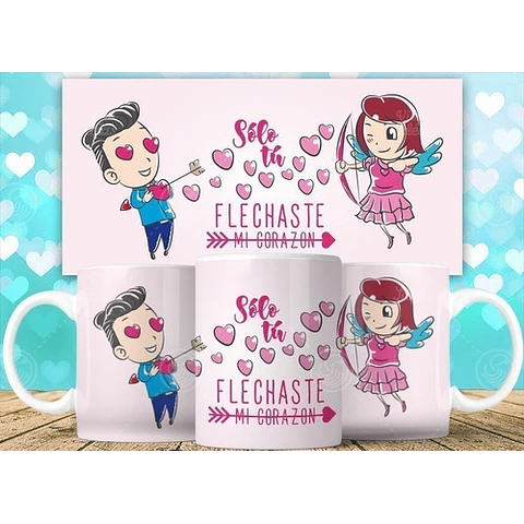 20 Plantillas Tazas - Día Del Amor Vectores/eps