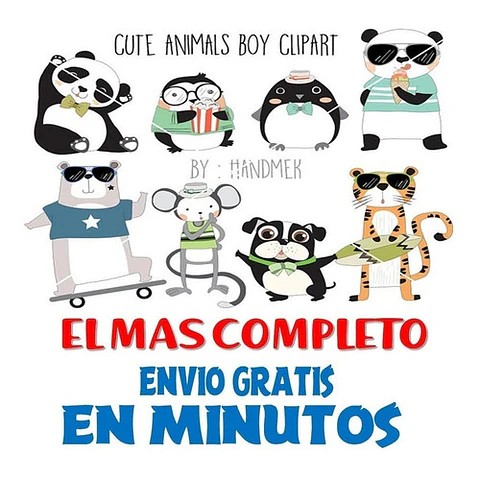 Pack Imagenes Tiernos Animalitos Animalito Varon + Regalo A1