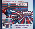 Kit Imprimible Capitan America Editable