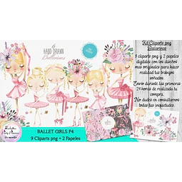 Cliparts Imagenes Png Papeles Bailarinas Acuarelas P4