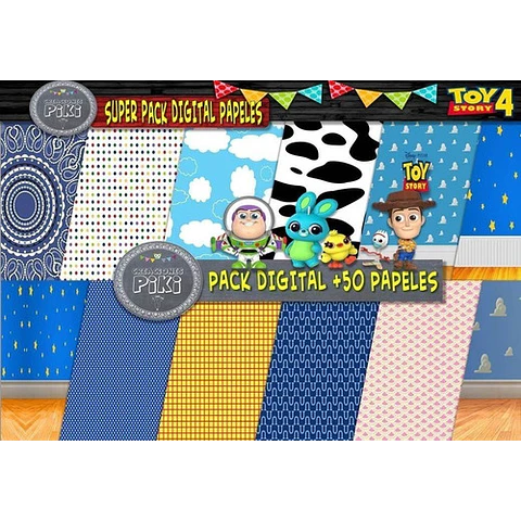 Super Pack Fondos Papeles Imágenes Clipart Toy Story Regalo