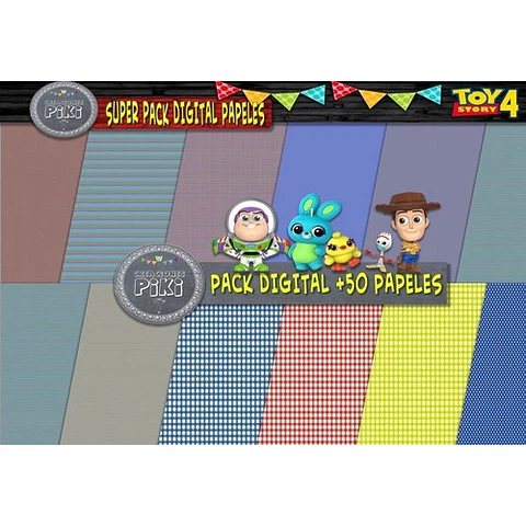 Super Pack Fondos Papeles Imágenes Clipart Toy Story Regalo