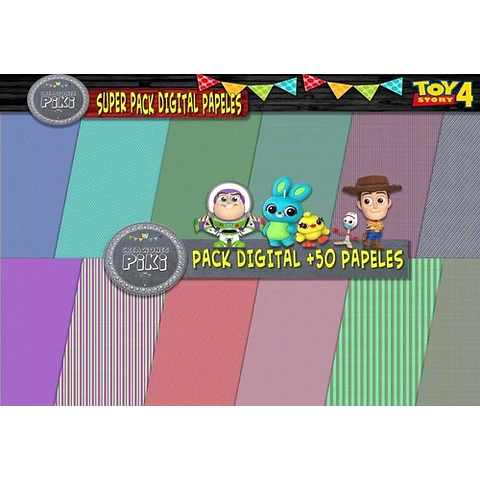 Super Pack Fondos Papeles Imágenes Clipart Toy Story Regalo