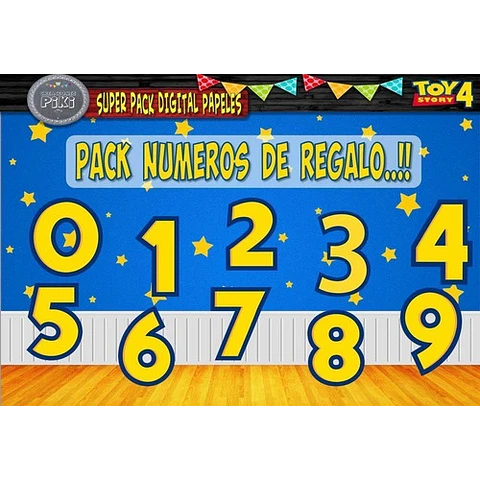 Super Pack Fondos Papeles Imágenes Clipart Toy Story Regalo