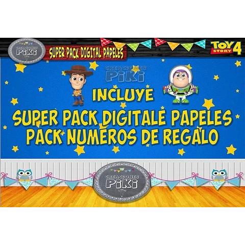 Super Pack Fondos Papeles Imágenes Clipart Toy Story Regalo