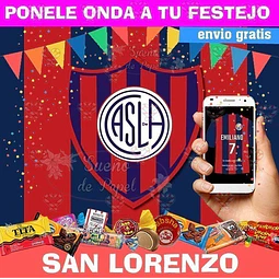 Kit Imprimible San Lorenzo Futbol Editable
