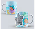 Diseños Plantillas Tazas Baby Shower Editable Sublimación M1
