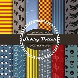 Kit Imprimible Pack Fondos Clipart - Harry Potter