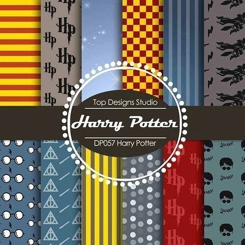 Kit Imprimible Pack Fondos Clipart - Harry Potter