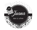 Kit Imprimible Textura Trama Blanco Negro Candy Bar Tukit