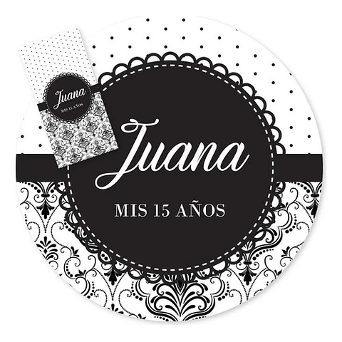 Kit Imprimible Textura Trama Blanco Negro Candy Bar Tukit
