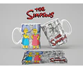 Kit Diseños Plantillas Tazas Los Simpsons Sublimación M3