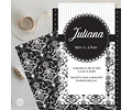 Kit Imprimible Textura Trama Blanco Negro Candy Bar Tukit