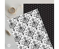 Kit Imprimible Textura Trama Blanco Negro Candy Bar Tukit
