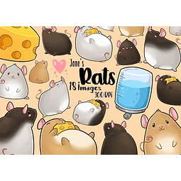 Cliparts Imagenes Png Ratas Ratones De Colores Jk54