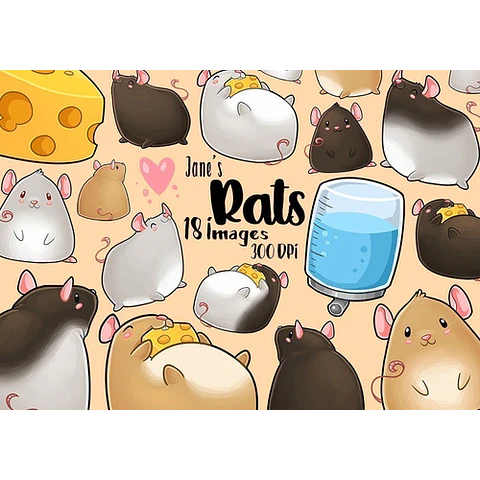 Cliparts Imagenes Png Ratas Ratones De Colores Jk54