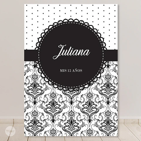 Kit Imprimible Textura Trama Blanco Negro Candy Bar Tukit