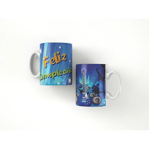 Kit Diseños Plantillas Tazas Feliz Cumpleaños Sublimación M3