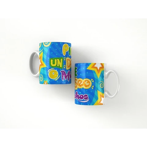 Kit Diseños Plantillas Tazas Feliz Cumpleaños Sublimación M3