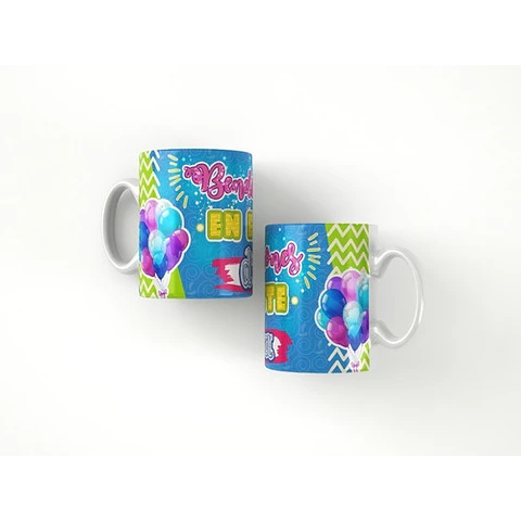 Kit Diseños Plantillas Tazas Feliz Cumpleaños Sublimación M3
