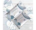 Kit Imprimible Sirenas Escamas Mermaid Celeste Azul Tukit