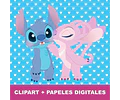 Kit Lilo Y Stitch Cliparts Imágenes Png Y Papeles Digitales