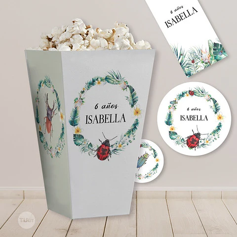 Kit Imprimible Mariquita Ladybug Bichos Tukit
