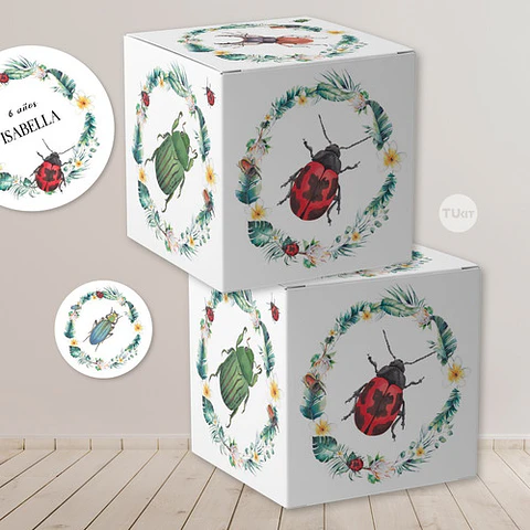 Kit Imprimible Mariquita Ladybug Bichos Tukit