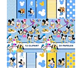 Kit Mickey Bebé Clipart Png Y Papeles Digitales