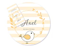 Kit Imprimible Comunion Bautismo Pajarito Amarillo Tukit