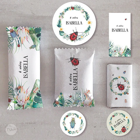 Kit Imprimible Mariquita Ladybug Bichos Tukit