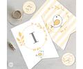 Kit Imprimible Comunion Bautismo Pajarito Amarillo Tukit