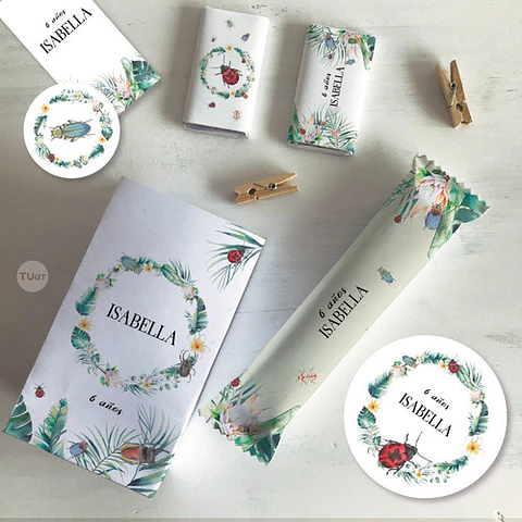 Kit Imprimible Mariquita Ladybug Bichos Tukit