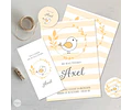 Kit Imprimible Comunion Bautismo Pajarito Amarillo Tukit