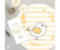 Kit Imprimible Comunion Bautismo Pajarito Amarillo Tukit