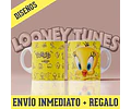 Kit Diseños Plantillas Tazas Looney Tunes Sublimacion Regalo