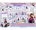 Kit Imprimible Candy Bar Frozen Modelo 2 - 100% Editable
