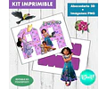 Kit Imprimible Letras 3d Editables Encanto Disney