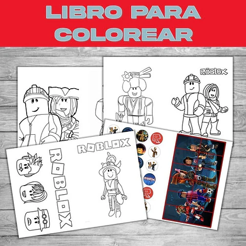 Para Colorear Editable Imprimible Roblox