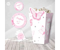 Kit Imprimible Mariposa Mariposas Fuxias Candy Bar