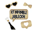 Imprimible Photo Prop Carteles Divertidas Jubilacion Glitter